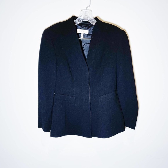 Escada Concealed Wool 3-Button Blazer Black SZ34 - Picture 4 of 8